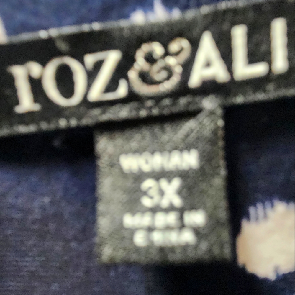 Roz & Ali Navy Plus Size Navy Polka Dot Dress